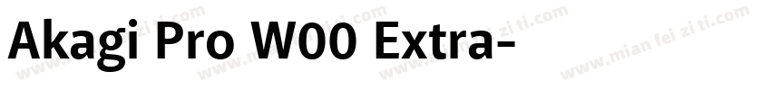Akagi Pro W00 Extra字体转换